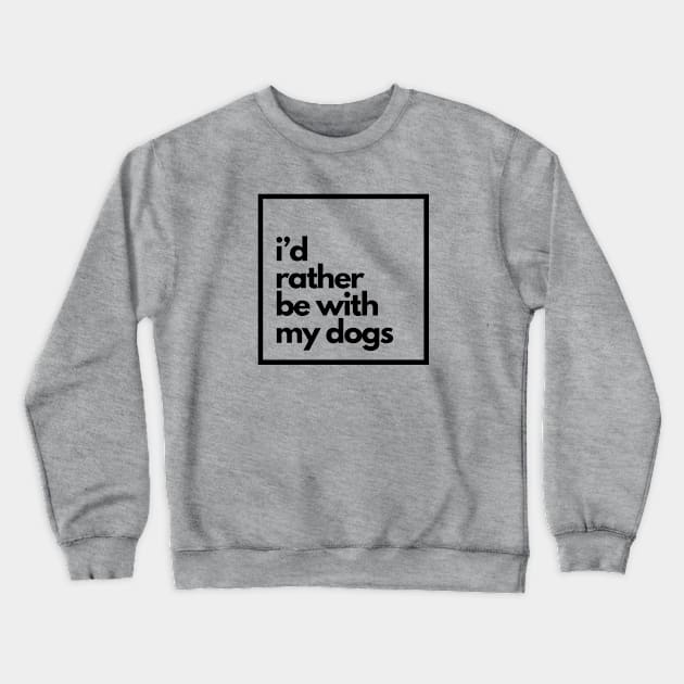 Dogs > People Crewneck Sweatshirt by DDT Shirts